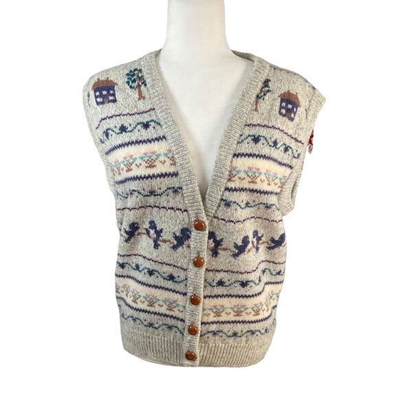 Vintage Woolrich Wool Blend Sweater Vest Size M - Picture 4 of 11